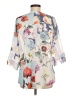 Daniel Rainn 100% Polyester Floral Ivory 3/4 Sleeve Blouse Size M - photo 2