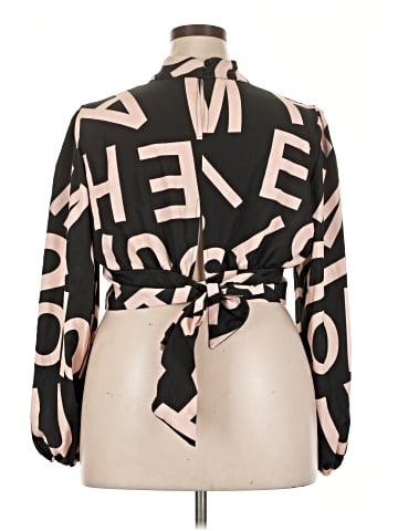Shein Curve Long Sleeve Blouse (view 2)