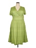 Unbranded Solid Green Casual Dress Size XXL - photo 1