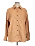 Unbranded Tan Long Sleeve Button-Down Shirt Size L (estimated) - photo 1