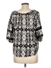 Assorted Brands Black 3/4 Sleeve Blouse Size L - photo 2