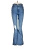 Express Hearts Blue Jeans Size 6 - photo 1