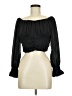 Unbranded 100% Polyester Black 3/4 Sleeve Blouse Size M - photo 1