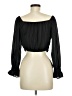 Unbranded 100% Polyester Black 3/4 Sleeve Blouse Size M - photo 2