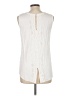 Pale Sky 100% Rayon Ivory Sleeveless Blouse Size L - photo 2