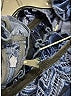 Self-Portrait Blue Zig Zag Velvet Blouse Size 4 - photo 7