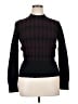 Ivanka Trump Houndstooth Black Turtleneck Sweater Size XL - photo 1