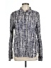 Holding Horses 100% Rayon Tweed Blue Long Sleeve Button-Down Shirt Size 10 - photo 1
