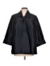 Chico's 100% Polyester Black Blue Coat Size L - photo 1