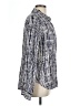 Holding Horses 100% Rayon Tweed Blue Long Sleeve Button-Down Shirt Size 10 - photo 4