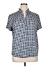 Chico's Polka Dots Blue Short Sleeve Blouse Size XL - photo 1