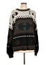 Urban Works Print Brown Pullover Sweater Size L - photo 1