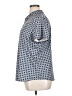 Chico's Polka Dots Blue Short Sleeve Blouse Size XL - photo 5