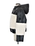 DKNY Jeans 100% Polyurethane Color Block Black Snow Jacket Size S - photo 5