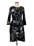 Tahari Print Black Cocktail Dress Size 8 - photo 1