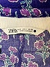 Zara Floral Purple Shorts Size L - photo 3