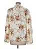 Unbranded 100% Polyester Floral Ivory Long Sleeve Blouse Size 8 - 10 - photo 2