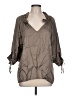 SOFIA Gray Tan 3/4 Sleeve Blouse Size L (estimated) - photo 1