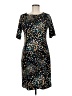 Alfani Print Teal Cocktail Dress Size 8 - photo 1