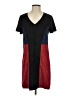Just Fab Color Block Black Casual Dress Size S - photo 1