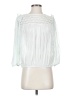 guadalupe 100% Viscose White 3/4 Sleeve Blouse Size S - photo 1