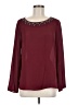 Talbots 100% Polyester Burgundy Long Sleeve Blouse Size 6 - photo 1