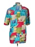 Unbranded Color Block Teal Short Sleeve Blouse Size L - photo 2