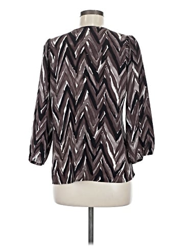 Tucker 3/4 Sleeve Silk Top (view 2)