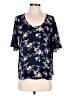 Sienna Sky 100% Polyester Blue Short Sleeve Blouse Size M - photo 1