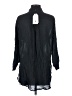 Universal Standard 100% Rayon Black 3/4 Sleeve Button-Down Shirt Size 00 - 0 - photo 2