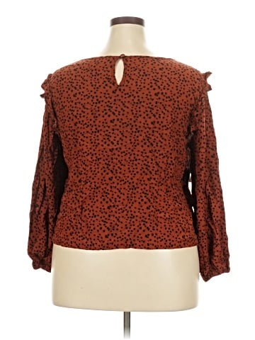 ELOQUII Elements Long Sleeve Blouse (view 2)
