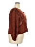 ELOQUII Elements 100% Viscose Brown Long Sleeve Blouse Size 18 - photo 4