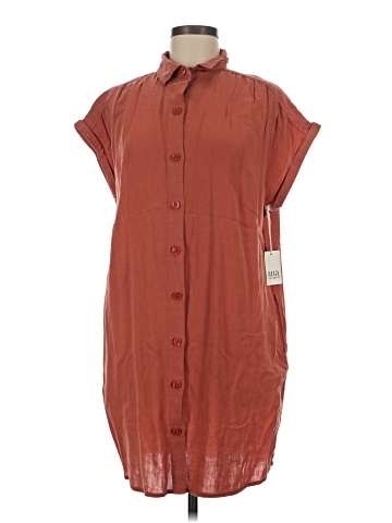 a.n.a. A New Approach Short Sleeve Button-Down Shirt (view 1)