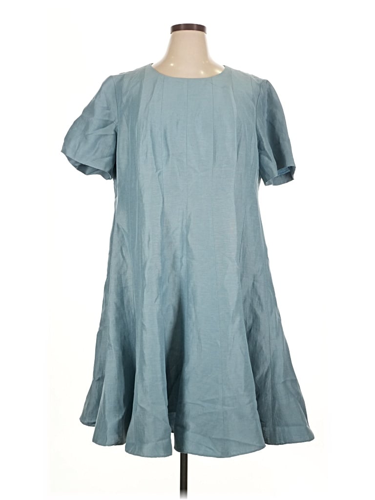 Pre-owned Lafayette 148 Casual Dress In Blue