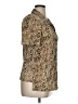DressBarn 100% Polyester Animal Print Tan Short Sleeve Blouse Size 14 - photo 4