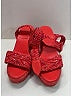 Hermès Red Sofia Espadrille Platform Wedges Size EU 36 - photo 4
