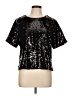 Good American Black Short Sleeve Blouse Size Lg (3) - photo 1