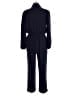 Fraiche by J 100% Polyester Solid Blue Jumpsuit Size L - photo 2