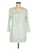 Chico's Green 3/4 Sleeve Blouse Size Med (1) - photo 1