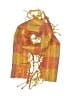 Unbranded Plaid Orange Scarf One size - photo 1