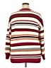 Torrid 100% Acrylic Stripes Burgundy Pullover Sweater Size 2X Plus (2) - photo 2
