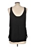BCBGMAXAZRIA 100% Polyester Solid Black Sleeveless Blouse Size L - photo 2