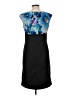 DressBarn 100% Polyester Graphic Blue Cocktail Dress Size 10 - photo 2