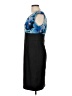 DressBarn 100% Polyester Graphic Blue Cocktail Dress Size 10 - photo 5