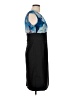 DressBarn 100% Polyester Graphic Blue Cocktail Dress Size 10 - photo 4