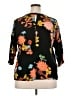 Assorted Brands 100% Rayon Floral Black 3/4 Sleeve Blouse Size XXL - photo 2