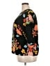 Assorted Brands 100% Rayon Floral Black 3/4 Sleeve Blouse Size XXL - photo 5