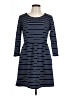 Maurices Stripes Blue Casual Dress Size L - photo 1