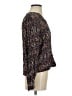 Caballero Purple Long Sleeve Blouse Size XS - photo 4
