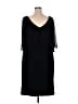 Connected Apparel 100% Polyester Solid Black Cocktail Dress Size 20w - photo 2